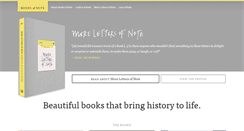 Desktop Screenshot of booksofnote.com
