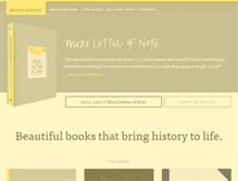 Tablet Screenshot of booksofnote.com